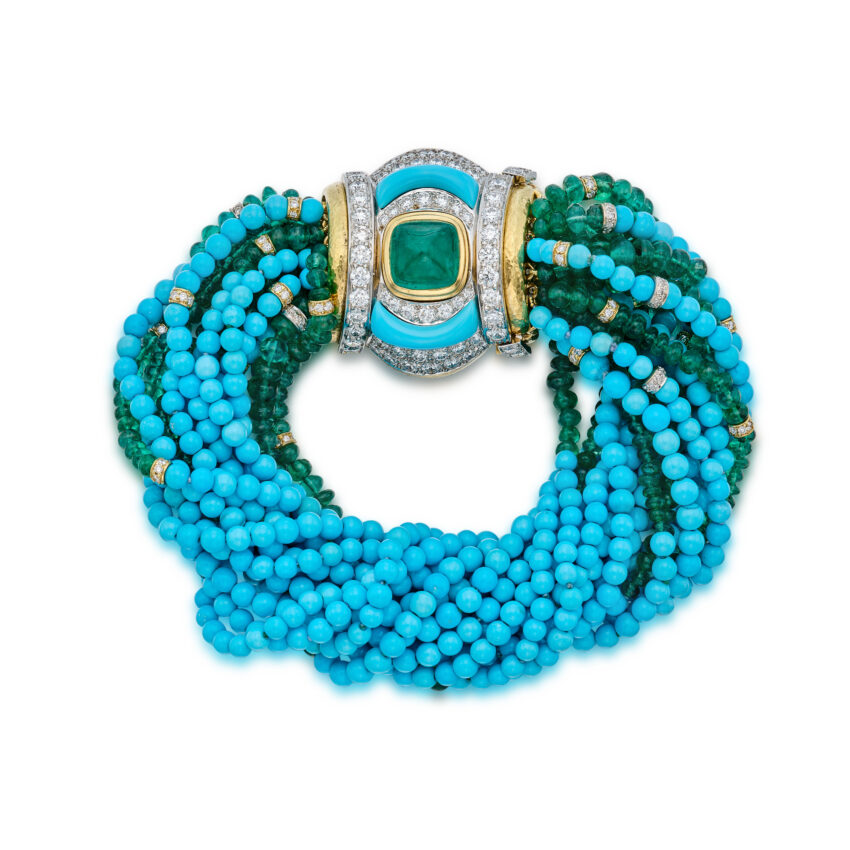 David Webb turquoise bracelet