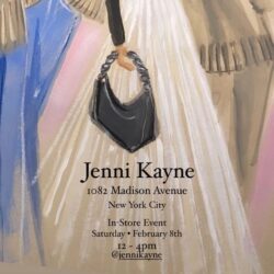 Jenni Kayne illustration of dress and bag