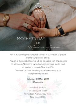 Join us in honoring the incredible women in our lives at a Special Mother's Day event at Ivar.