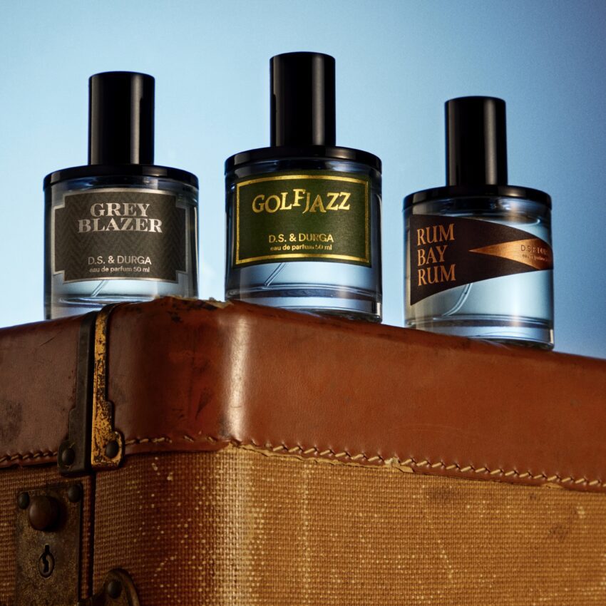 D.S & Durga fragrance bottles