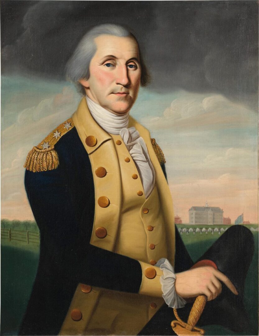 Geaorge Washington at Princeton painting by Charles Peale Polk