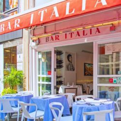 Bar italia restaurant outdoor tables