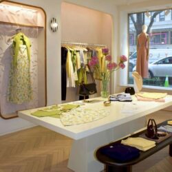 Interior of Tanya Taylor Madison Ave boutique