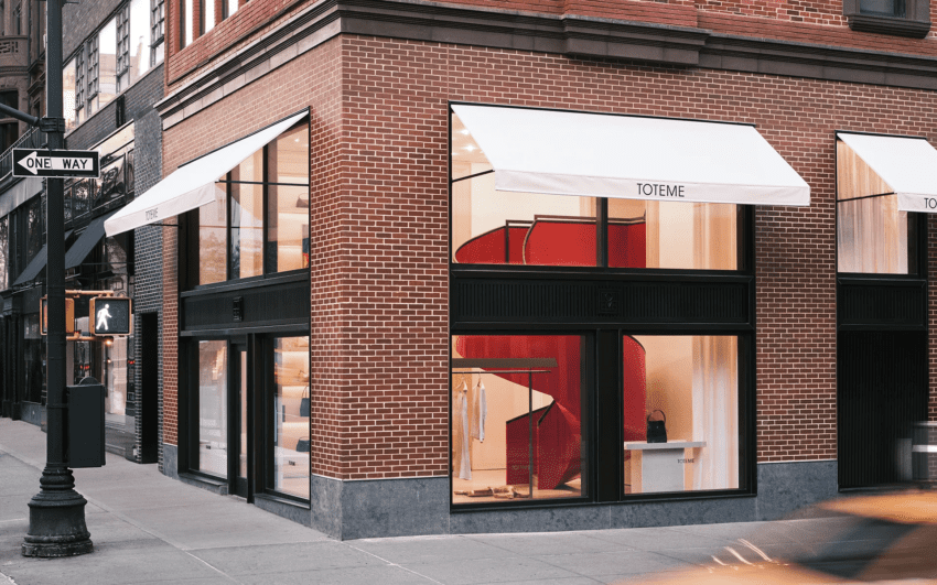 Toteme madison avenue corner store front