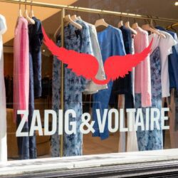 Clothes displayed in Zadig & Voltaire madison ave window