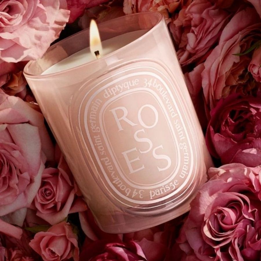 Diptyque roses candle