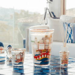 Baobab candles on coffee table