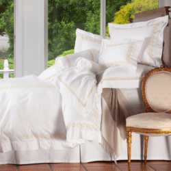 Bed with white linens
