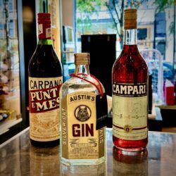 vintage liquor bottles from Collezione Madison Ave