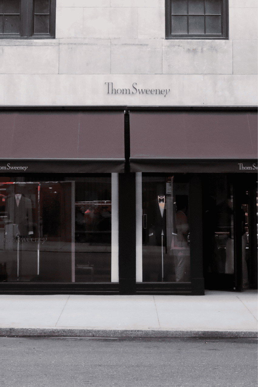 Thom Sweeney Madison Ave store front