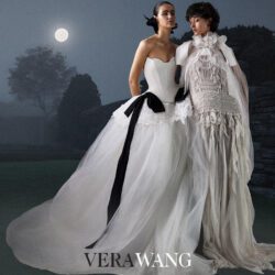 Models wearing Vera Wang wedding gowns