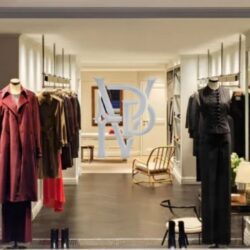 Store manequins and racks of clothing inside Veronica De Piante boutique