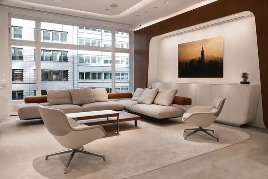 sofa and chairs af MB&F lounge NYC