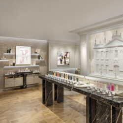 Parfums de Marly boutique will parfumes displayed on table